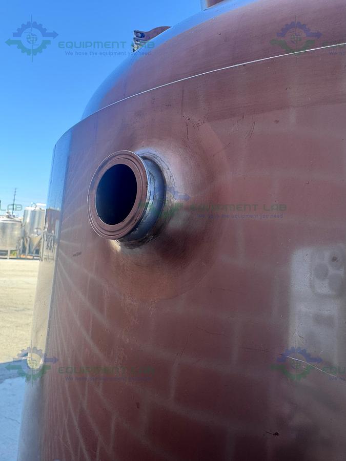 Used Precision Stainless 600 Liter Stainless Steel Jacketed Reactor 50 PSI