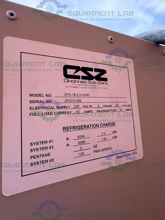 Used Cincinnati Sub Zero Z Plus ZPS - 16 Environmental Chamber w/ Humidity