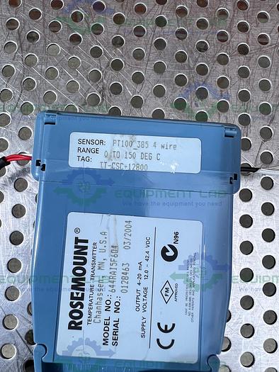 Used Rosemount  644RAI5F604 Temperature Transmitter 4-20 mA