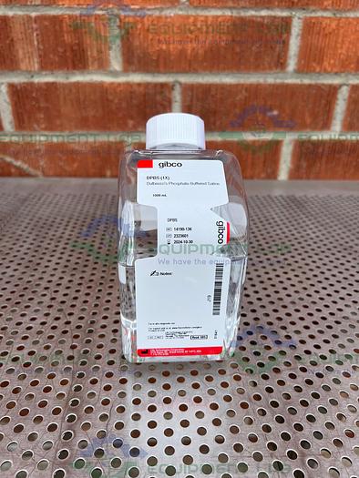 Used Box of 6 - Gibco 14190-136 Dulbecco's Phosphate Buffered Saline No Mg, No Ca