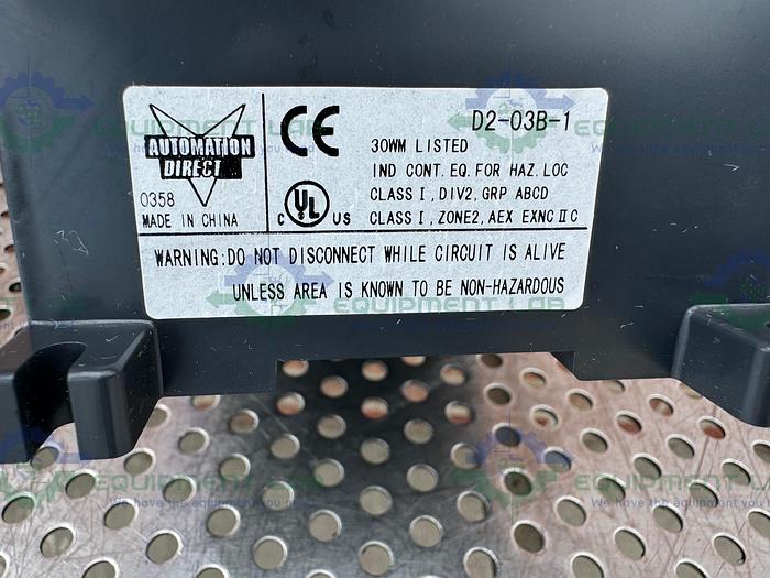 Used Automation Direct Logic 205 Koyo w/ DL250-1 CPU, H2-ECO M, F2-08DA-2 Modules