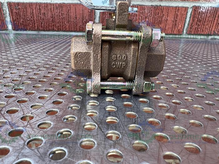 Used Nibco 595-Y-66 Bronze Ball Valve 600 CWP w/ 1/2" Threaded Fitting
