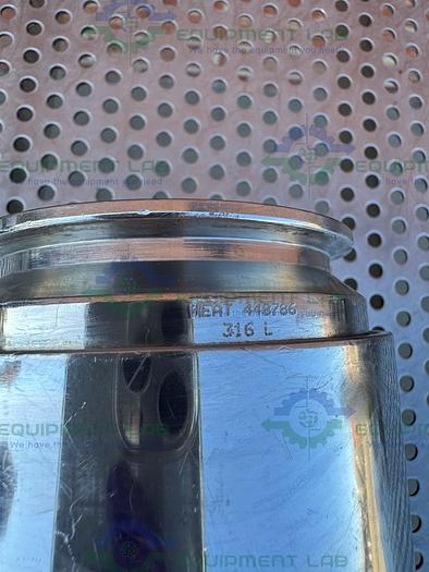 Used Sanitary Process Stainless Steel In Line Sight Glass w/ 3" Sanitary Fitting