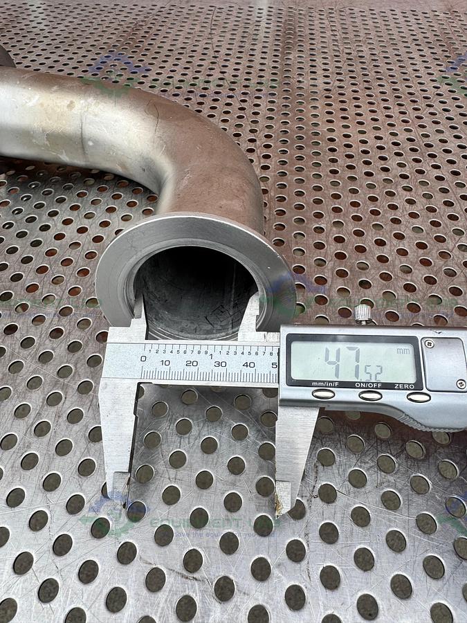 Used Stainless Steel KF 50  Elbow Nipple Vacuum Fitting