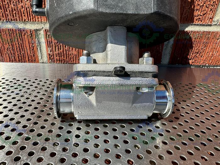 Used ITT Pure-Flo  A217 Diaphragm Valves 90PSI w/ 1 1/2" Sanitary Fitting