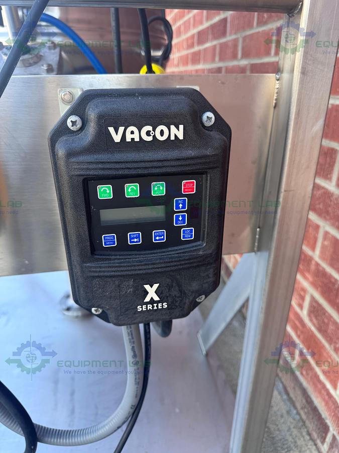 Used Lee 350 Liter Scrape Agitation Stainless Steel Half Jacketed Reactor w/ VFD