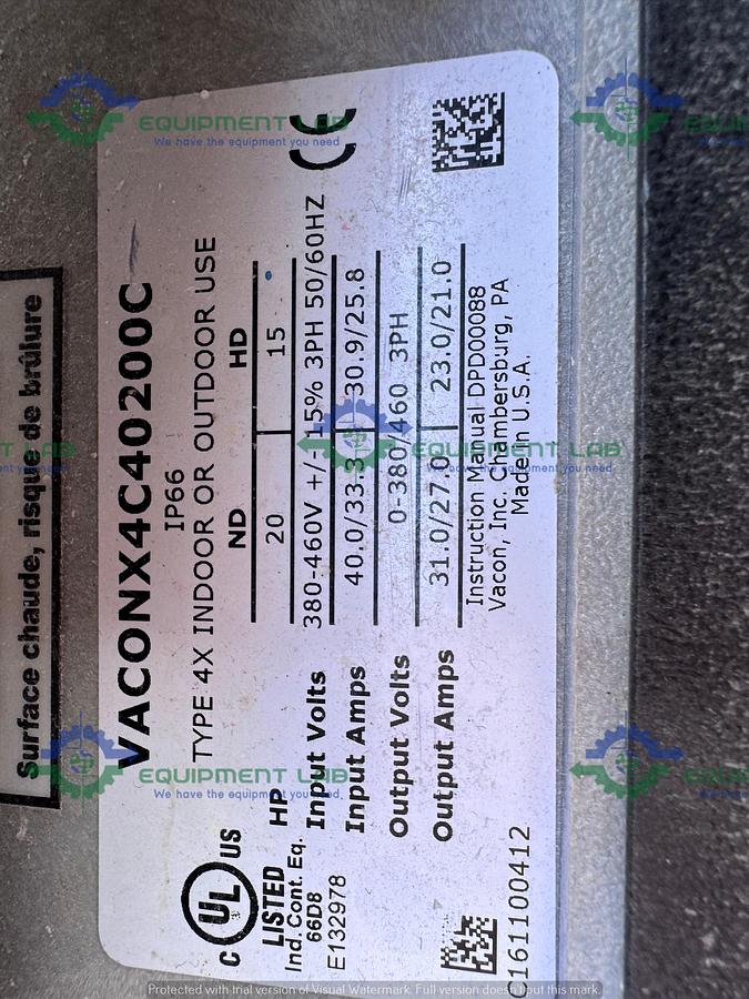 Used IKA CMX 2000/05 Stainless Steel Inline Granulator, Inline Solid & Liquid Mixer