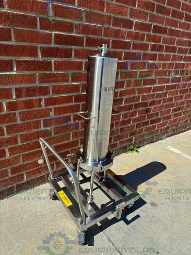 Used Millipore Stainless Steel Cartridge Filter Housing 8" Diameter x 31" Height