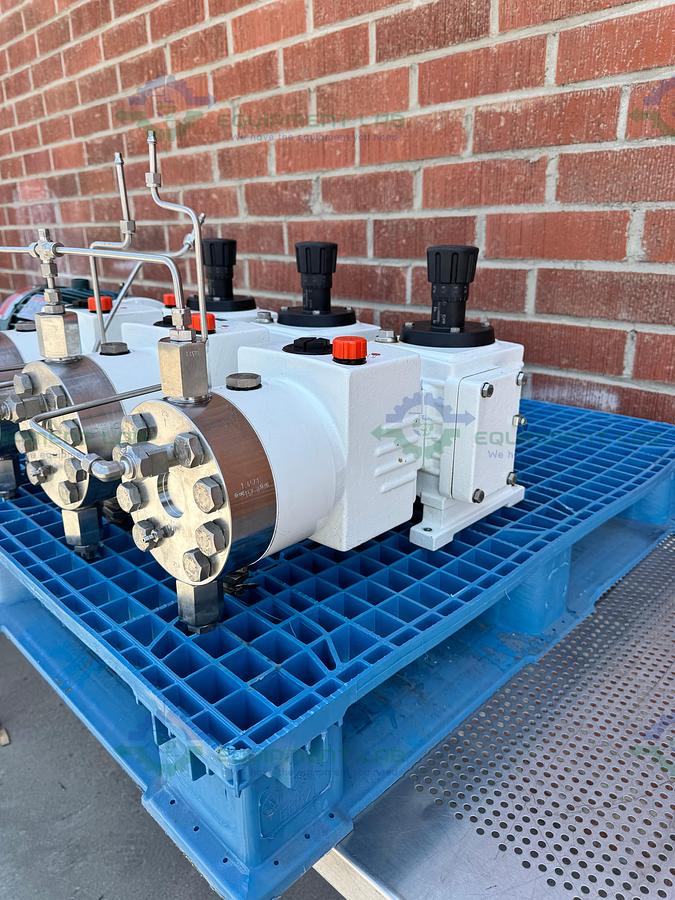 Used Lewa LDC 3 Waterlike Diaphragm Metering Pump w/ Reliance Electric 2.4 HP Motor