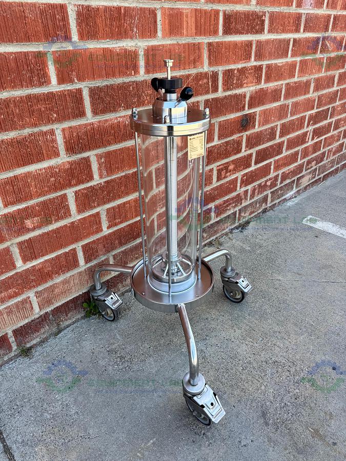 Used Cytiva / GE / Pharmacia BPG / Duran 140 / 500 Chromatography Column