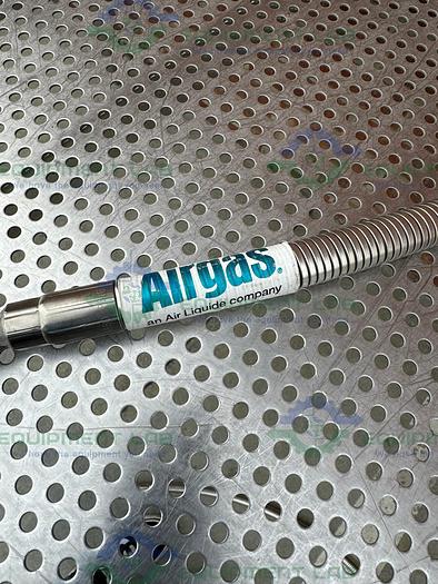 Used Airgas  Stainless Steel Flexible Hose 75" w/ Compression Fitting, Male Threaded