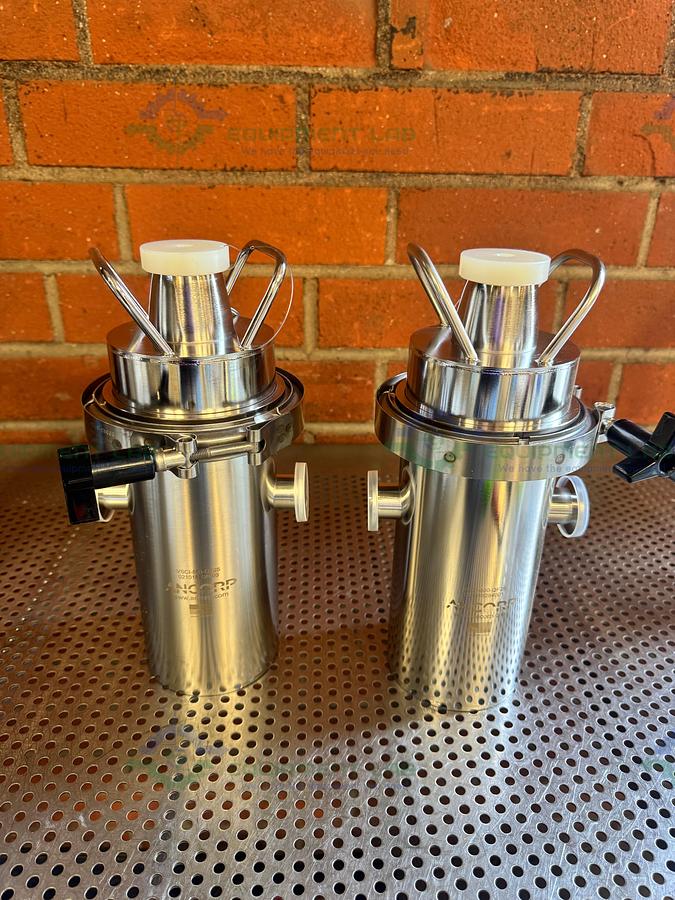Used Ancorp VSCI-800-QF25 In Line Liquid Nitrogen Cold Trap 0.8 L w/ QF25 Fitting