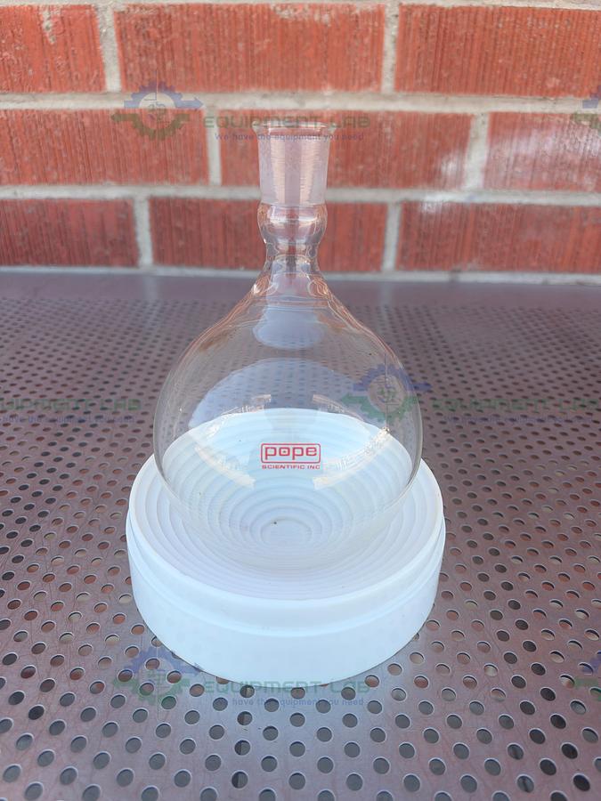Used Pope Scientific 1000 mL Single Neck Round Bottom Flask