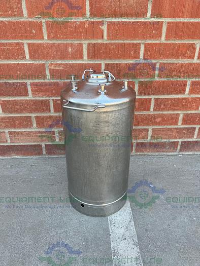 Used Alloy Products 45 Liter Stainless Steel Pressure Vessel 130 PSI