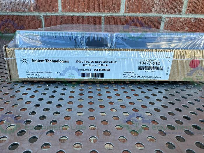 40 Racks - Agilent 19477-012 Filtered Pipette Tips 250uL Compatible w Bravo 96LT