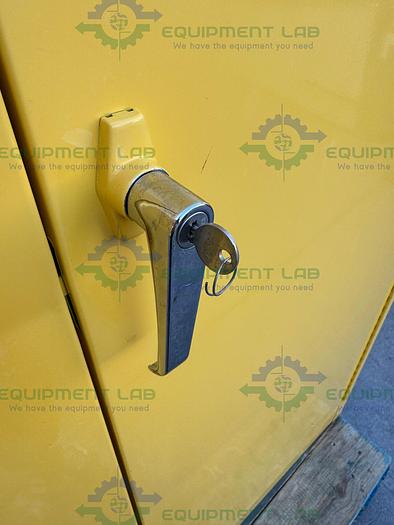 Used JustRite 45 Gallon Flammable Liquid Storage Cabinet w/ Soft Close Doors, Key