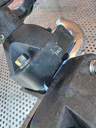 Used 4 ITT Pure Flo Stainless Steel Diaphragm Valve w/ 1/2" - 1 1/2 Sanitary Fittings