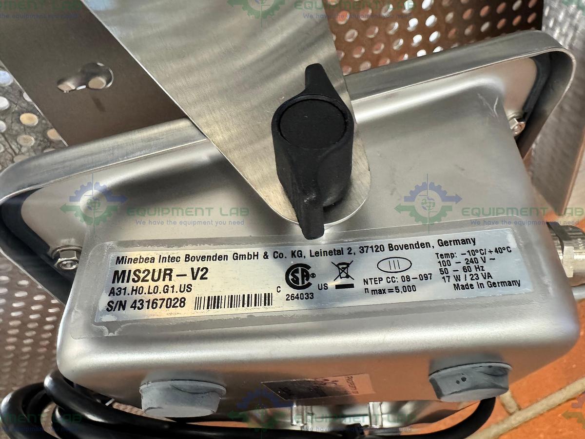 Used Minebea Intec CAPS1U-20CC-LU Stainless Steel Scale 10x10 w/ MIS2UR-V2, 30 LBS