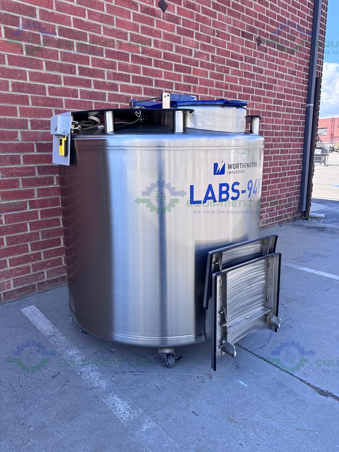 Used Worthington Industries LABS-94K  Liquid Nitrogen Cryogenic Storage Tank