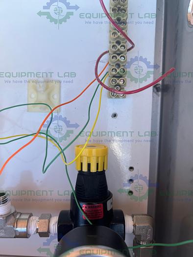 Used Hoffman 13" x 10" x 6" Enclosure w/ Malema Flow M-50-S23-10 Flow Switch, Gauge