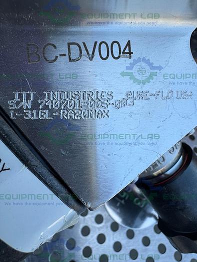 Used 4 ITT Pure Flo Stainless Steel Diaphragm Valve w/ 1/2" - 1" Sanitary Fittings