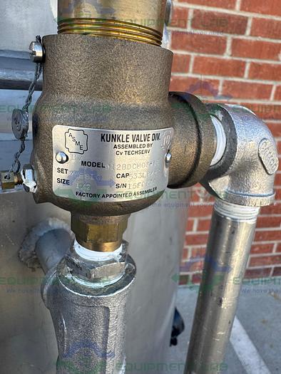 Used Letsch 260 Liter Jacketed Stainless Steel Reactor w/ 3/4 HP Bottom Mixer