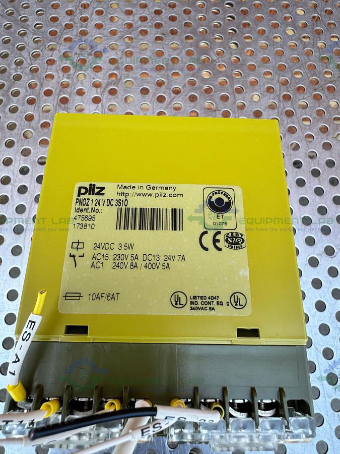 Used Pilz PNOZ 1 3S1O 475695 Safety Relay 3.5 W, 24V DC