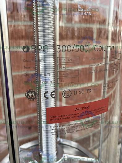 Used Cytiva / GE / Pharmacia BPG  300 / 500 Chromatography Column 34 L
