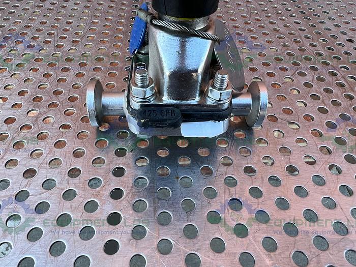 Used Saunders  Diaphragm Valve w/ 1/2" Sanitary Fitting