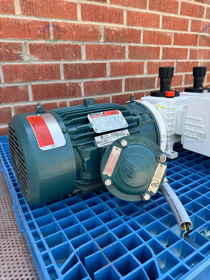 Used Lewa LDC 3 Waterlike Diaphragm Metering Pump w/ Reliance Electric 2.4 HP Motor