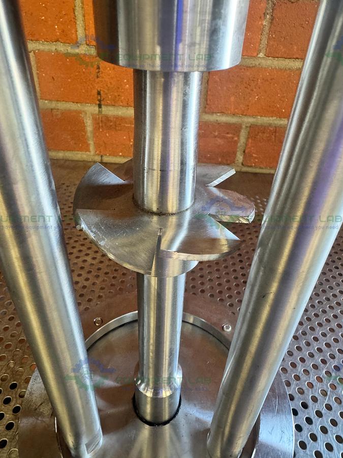 Used Stainless Steel High-Shear Mixer Homogenizer Impeller Assembly 3.5" x 15.5" x 8"