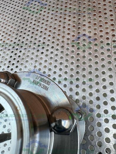 Used 316L  Stainless Steel Single Wall  In Line Sight Glass w/ 1 1/2" Sanitary Fitting