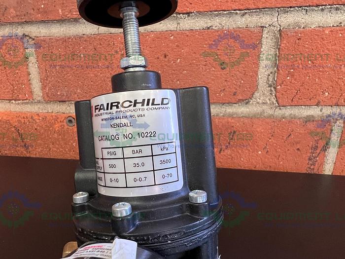 Used Fairchild 10222 Pneumatic Precision Regulator 500 PSIG w/ CPI 0-15 PSI Gauge