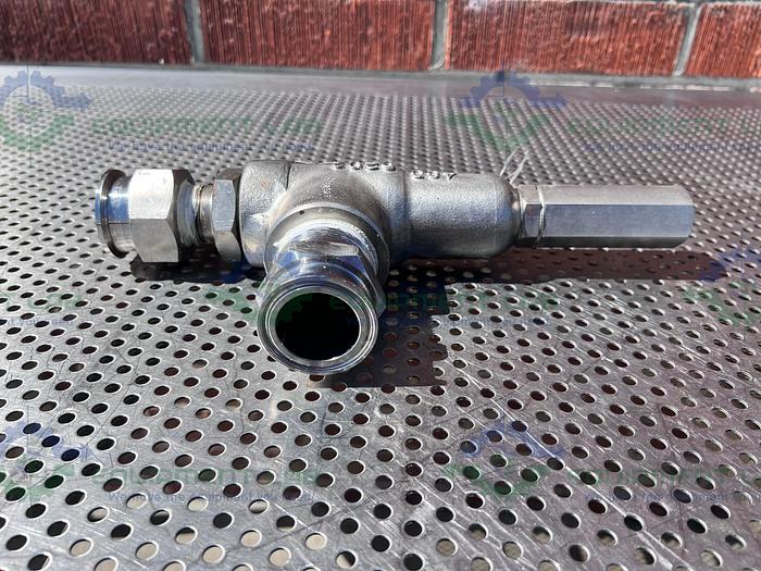 Used Chalmers & Kubeck 19226LCO Pressure Relief Valve 70 PSI, 1" Sanitary Fitting