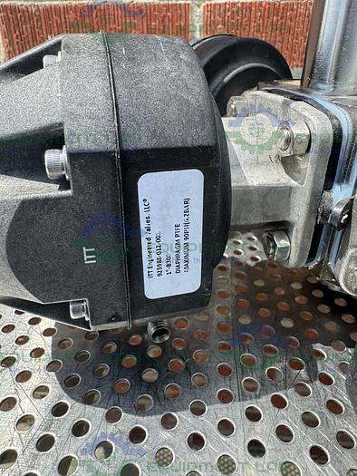 Used 5 ITT Pure Flo Advantage Stainless Steel Diaphragm Valve w/ 1" Sanitary Fitting