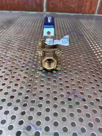 Used Nibco 595-Y-66 Bronze Ball Valve 600 CWP w/ 1/2" Threaded Fitting