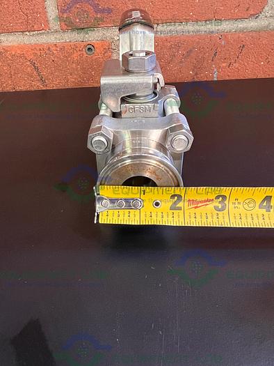 Used Swagelok   SS-65TSC16 Stainless Steel Ball Valve w/ 1" Sanitary Fitting