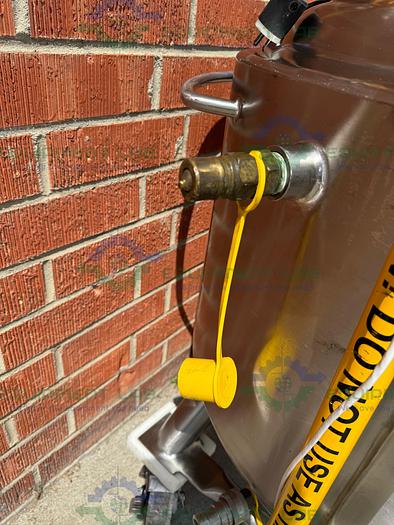 Used Precision 250 Liter Stainless Steel Jacketed Reactor 45 PSI w/ Lightnin Mixer.