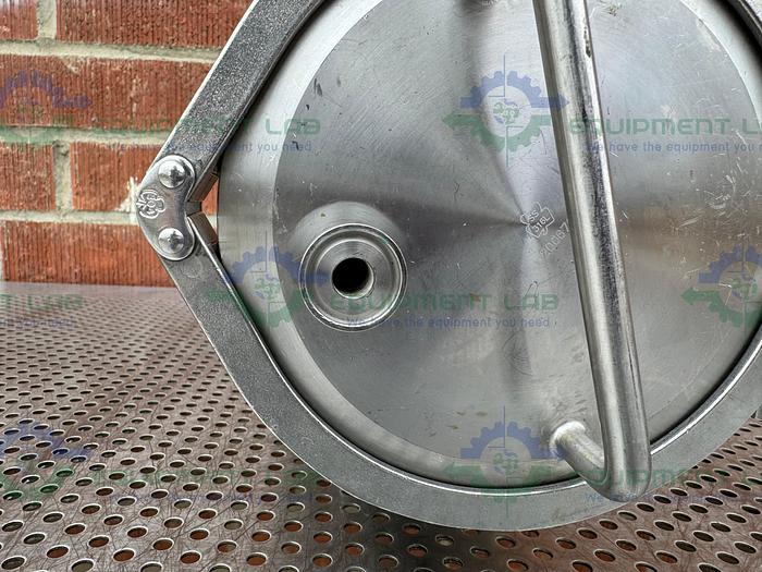 Used Unbranded 6 Liter Stainless Steel Vessel w/ ITT Vavle 1/2" Sanitary Fitting