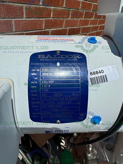 Used DCI 500 Liter Stainless Steel Jacketed Reactor 45 PSI w/ 0.5 HP Mixer