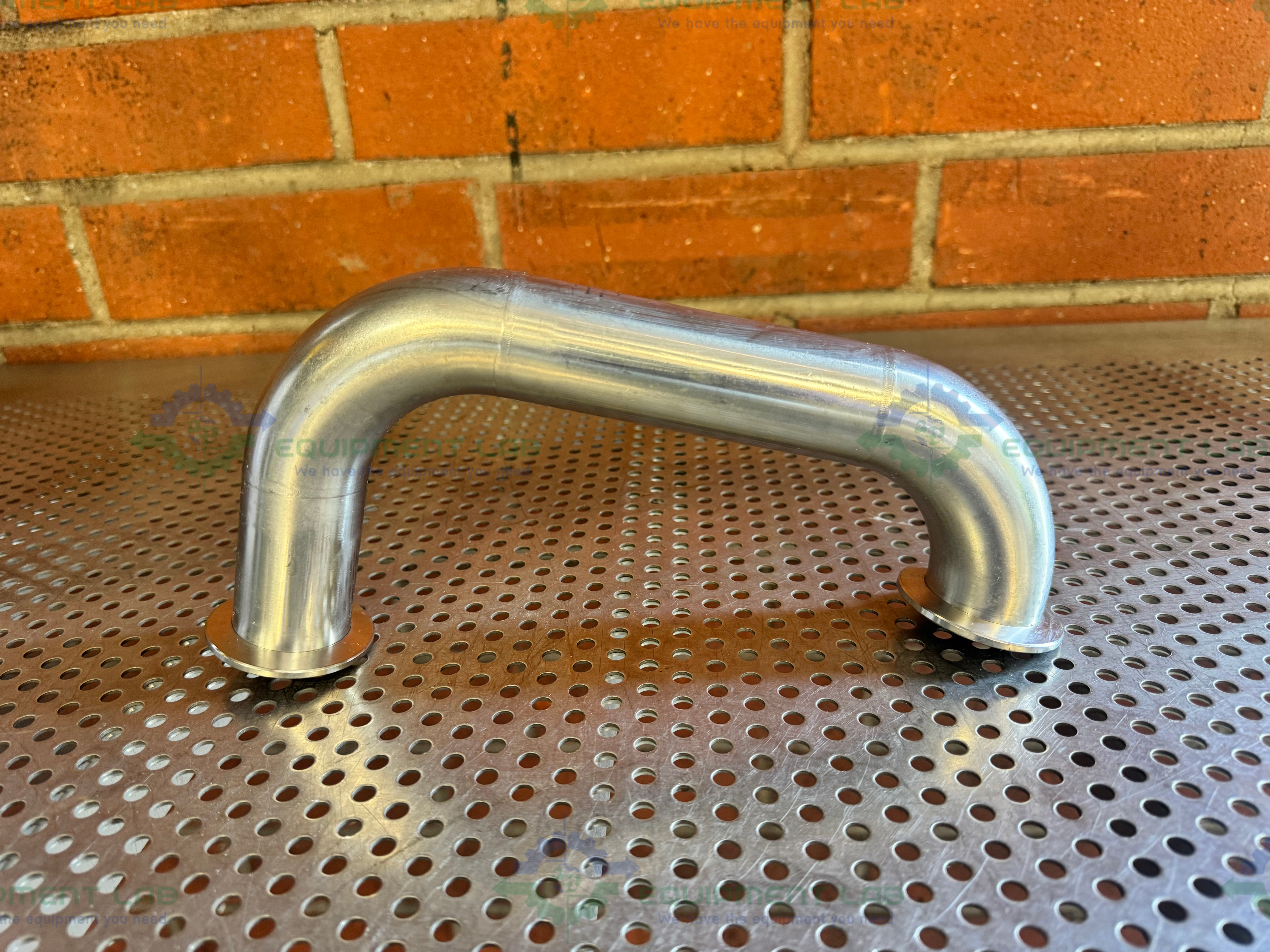 Used Stainless Steel U-Bend  Process Vacuum Pipe w/ KF 40