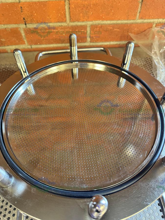 Used Stainless Steel 270mm High Press Membrane Disc Filter Housing 1000 PSI