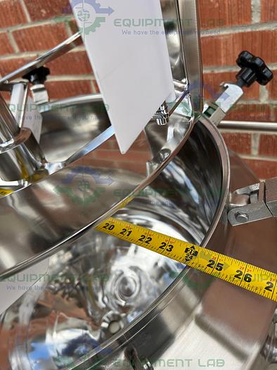 Used Paul Mueller  47-59 Liter Stainless Steel Jacketed Mixing Tank w/Scrape Agitation