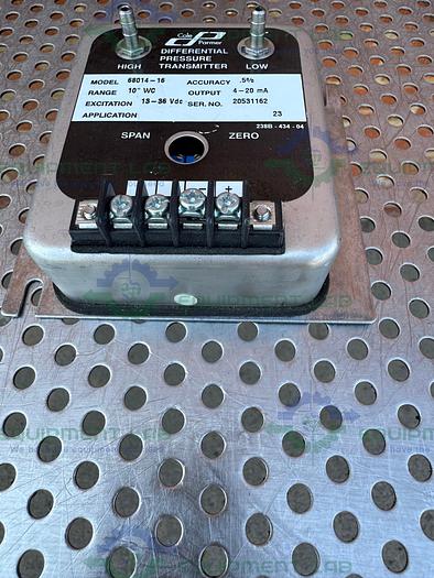 Used Cole Parmer 68014-16 Differential Pressure Transmitter 0.5% Accuracy