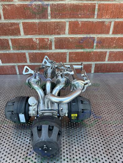 Used 4 ITT Pure Flo Advantage Stainless Steel Diaphragm Valve w/ 1" Sanitary Fitting