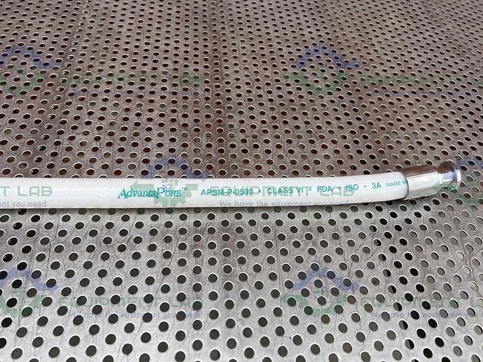 Used Advanta Pure  APSM-P-0500 34" Silicone Hose w/ 1/2 " Sanitary Fitting