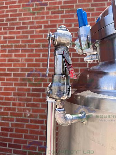 Used ITT  1000 Liter Stainless Steel Jacketed Reactor 60 PSI w/ Bottom Mag Mixer