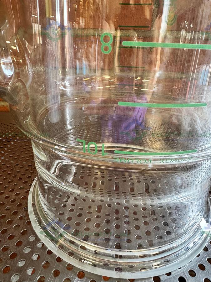 Used Chemglass 7456 Jacketed Process Reaction Vessel 10 Liter