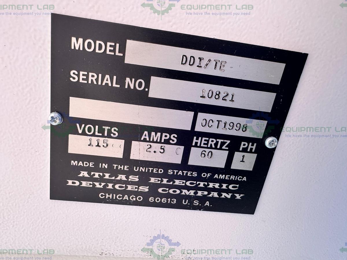 Used Atlas Polymer Evaluation DDI/TE Dart Drop Impact Tester 115 V, 1PH