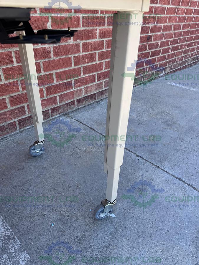 Used Unbranded Adjustable  Science Table with Wheels-30" W x 62" L